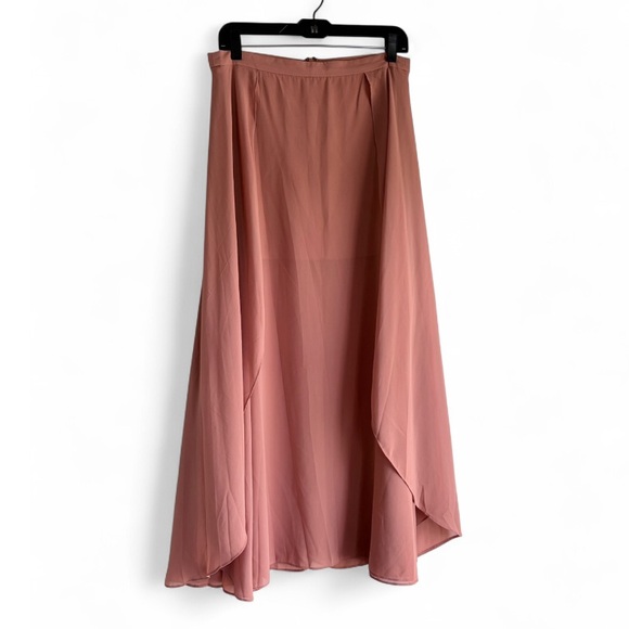 Umgee Dresses & Skirts - Umgee Chiffon Panel Tulip Wrap Midi Skirt Size L